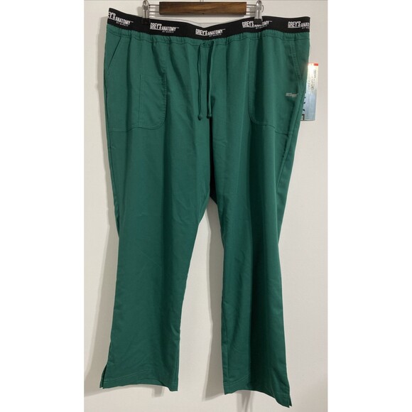 Barco Pants - Grey's Anatomy Barco Active Scrub Pants Bottoms 3 Pocket Womens 3X Green NEW